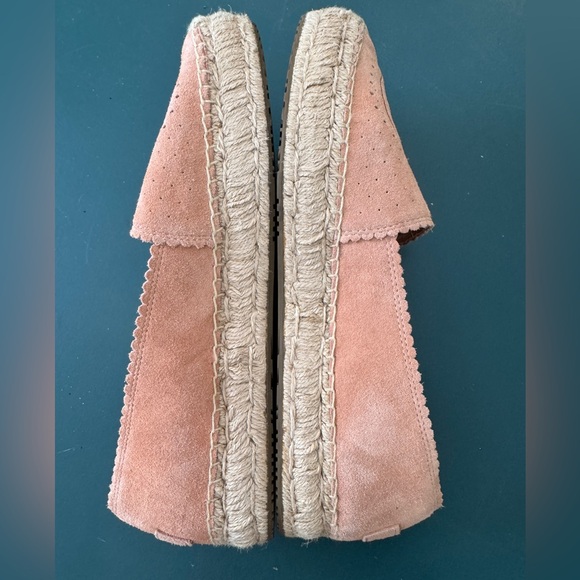 Ugg espadrille women’s shoes coral suede - Picture 5 of 7